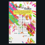 Rainbow Daisy Strip Design<br><div class="desc">Dit is een bloem twee in één game-ontwerp. Dit leuke ontwerp kan goed worden aangepast voor feestjes en douches.</div>