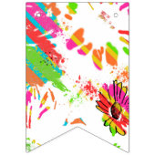 Rainbow Daisy Strip Design Vlaggetjes (Tweede vlag)