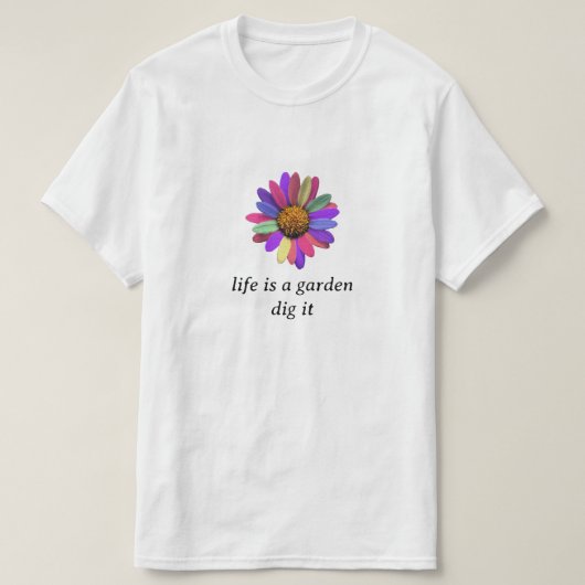 Rainbow Daisy T-shirt (Design voorkant)
