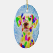 Rainbow Dalmatian Keramisch Ornament (Rechts)