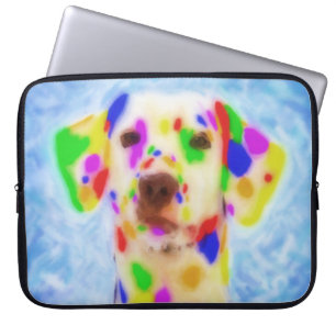 Rainbow Dalmatian Laptop Sleeve