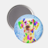 Rainbow Dalmatian Magneet (Voorkant / Achterkant)