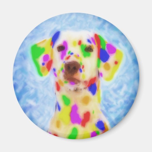 Rainbow Dalmatian Magneet (Voorkant)