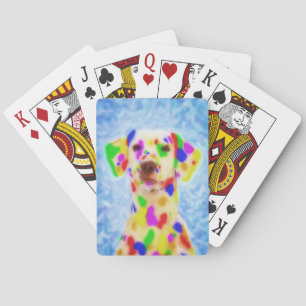 Rainbow Dalmatian Pokerkaarten
