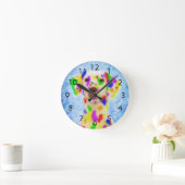 Rainbow Dalmatian Ronde Klok (Huis)