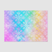 [Rainbow Damask] Elegant Colorful Soft Pastels Tissuepapier (Voorkant)