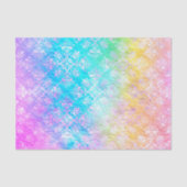 [Rainbow Damask] Elegante Kleurrijke Zachte Pastel Tissuepapier (Voorkant)