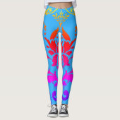 Rainbow Damask Pattern Leggings (Voorkant)