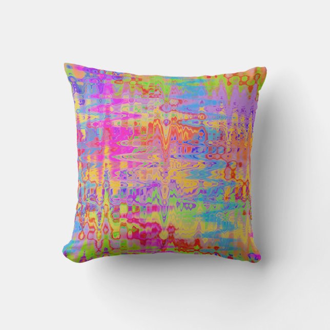 Rainbow Dance Abstract Buitenkussen (Voorkant)