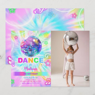 Rainbow Dance Verjaardag Foto Kaart