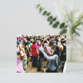 Rainbow Dancing Briefkaart (Staand voorkant)