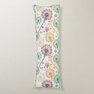 Rainbow Dandelion Breeze – grillige bloemen Lichaamskussen