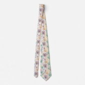 Rainbow Dandelion Breeze – grillige bloemen Stropdas (Achterkant)