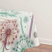 Rainbow Dandelion Breeze – grillige bloemen Tafelkleed (Voorbeeld)