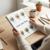 Rainbow Dandelion, op maat Notitieboek