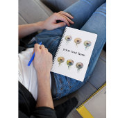 Rainbow Dandelion, op maat Notitieboek