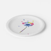 Rainbow Dandelion Papieren Bordje (Gekanteld)