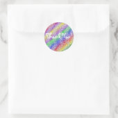 Rainbow Dank je wel, Sticker (Tas)