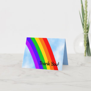 Rainbow Dank u Bedankkaart