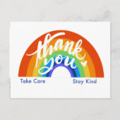 Rainbow Dank u Briefkaart (Voorkant)