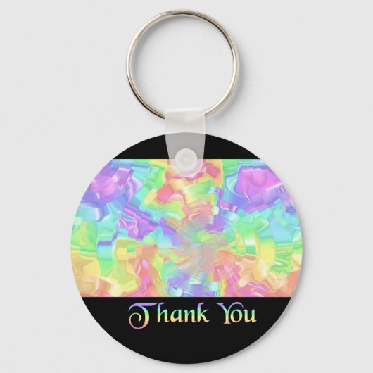 Rainbow Dank u Sleutelhanger (Voorkant)