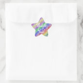Rainbow Dank u Star Sticker (Tas)