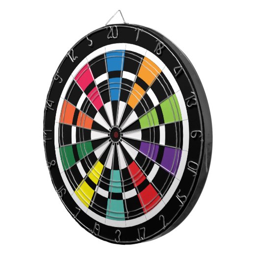 Rainbow Dartboard Dartbord (Voorkant Rechts)