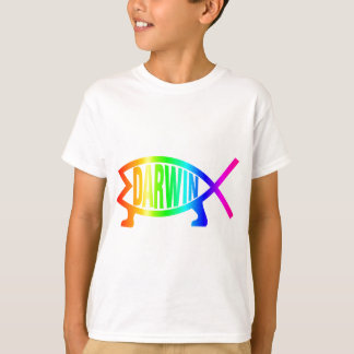 Rainbow Darwin Fish T-shirt