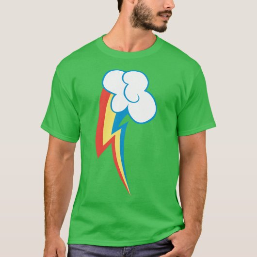 Rainbow Dash Cutie Mark meisje meisje T-shirt (Voorkant)
