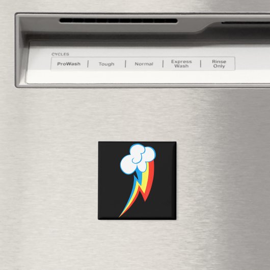 Rainbow Dash Cuties Mark  Magneet (Insitu (Vaatwasser))