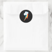 Rainbow Dash Cuties Mark Ronde Sticker (Tas)