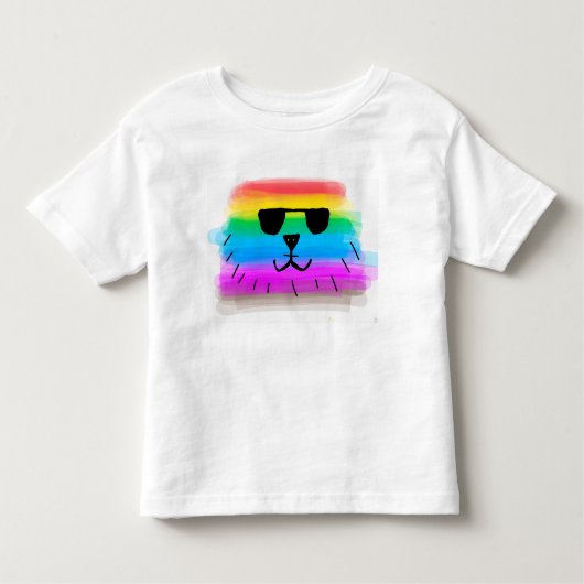 Rainbow Dawg zomervakantie Kinder Shirts (Voorkant)