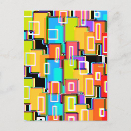 Rainbow Deco Home Living Abstract Briefkaart (Voorkant)