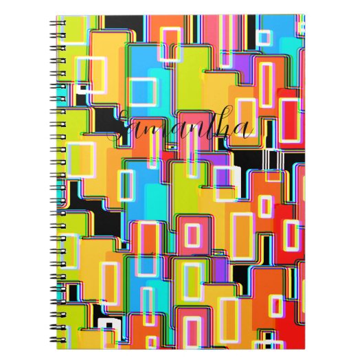Rainbow Deco Home Living Abstract Notitieboek (Voorkant)