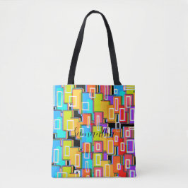 Rainbow Deco Home Living Abstract Tote Bag