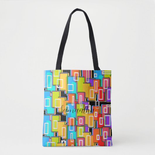 Rainbow Deco Home Living Abstract Tote Bag (Voorkant)