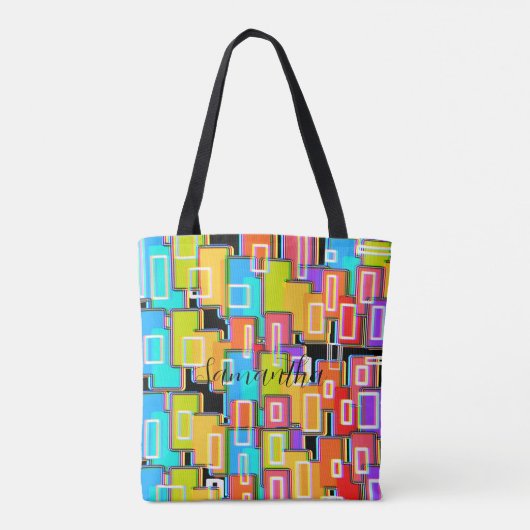 Rainbow Deco Home Living Abstract Tote Bag (Achterkant)