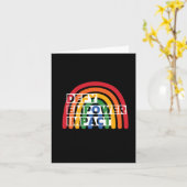 Rainbow Defy Empower Impact Sticker Kaart (Gele Bloem)