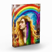 Rainbow Deity Man of All love Fantasy Art Fotoblokken (Links)
