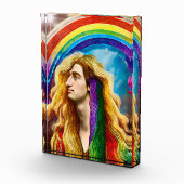 Rainbow Deity Man of All love Fantasy Art Fotoblokken (Rechts)