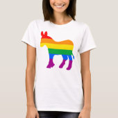 Rainbow Democrat T-shirt (Voorkant)