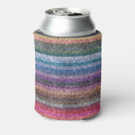 Rainbow Denim Pattern Blikjeskoeler