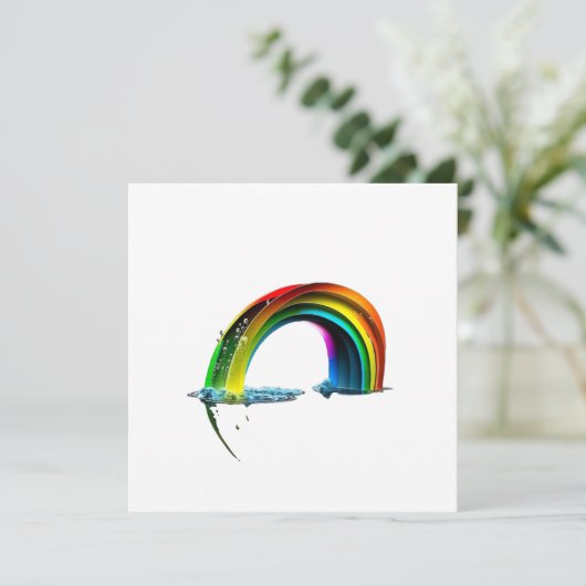 RAINBOW - DENK AAN JE! Kaart (Staand voorkant)