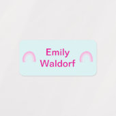 Rainbow Design Kids' Name Clothing School Labels (Design 2)