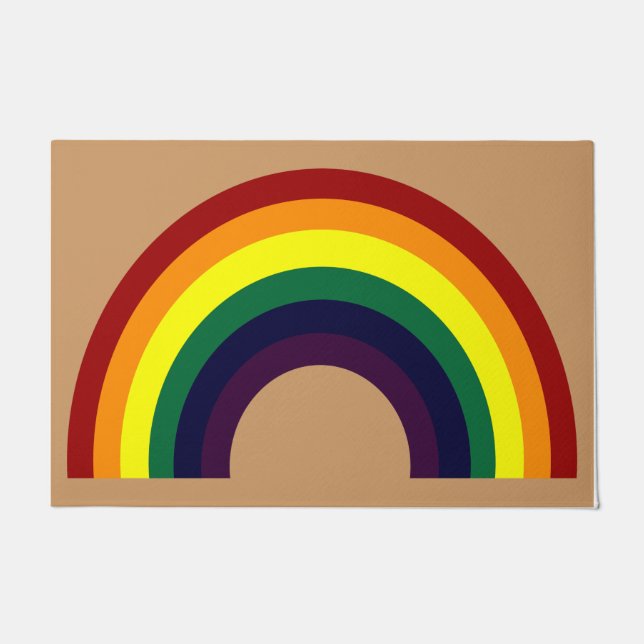 Rainbow Design Mat, Kind kamer Deurmat (Voorkant)