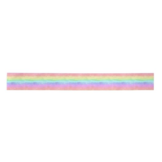 Rainbow Design Satin Ribbon Satijnen Lint (Voorkant)