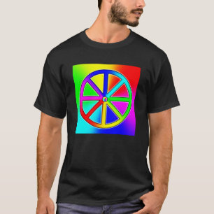 Rainbow Dharma Wheel - Boeddhistisch T-shirt