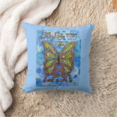 Rainbow Diabetes Butterfly Support Poem-Kussens Kussen (Deken)