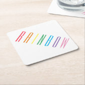 RAINBOW Diamond Paper Onderzetters (Schuin)