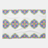 Rainbow Diamond Pattern Boho Keuken / Badhanddoek Theedoek (Horizontaal)